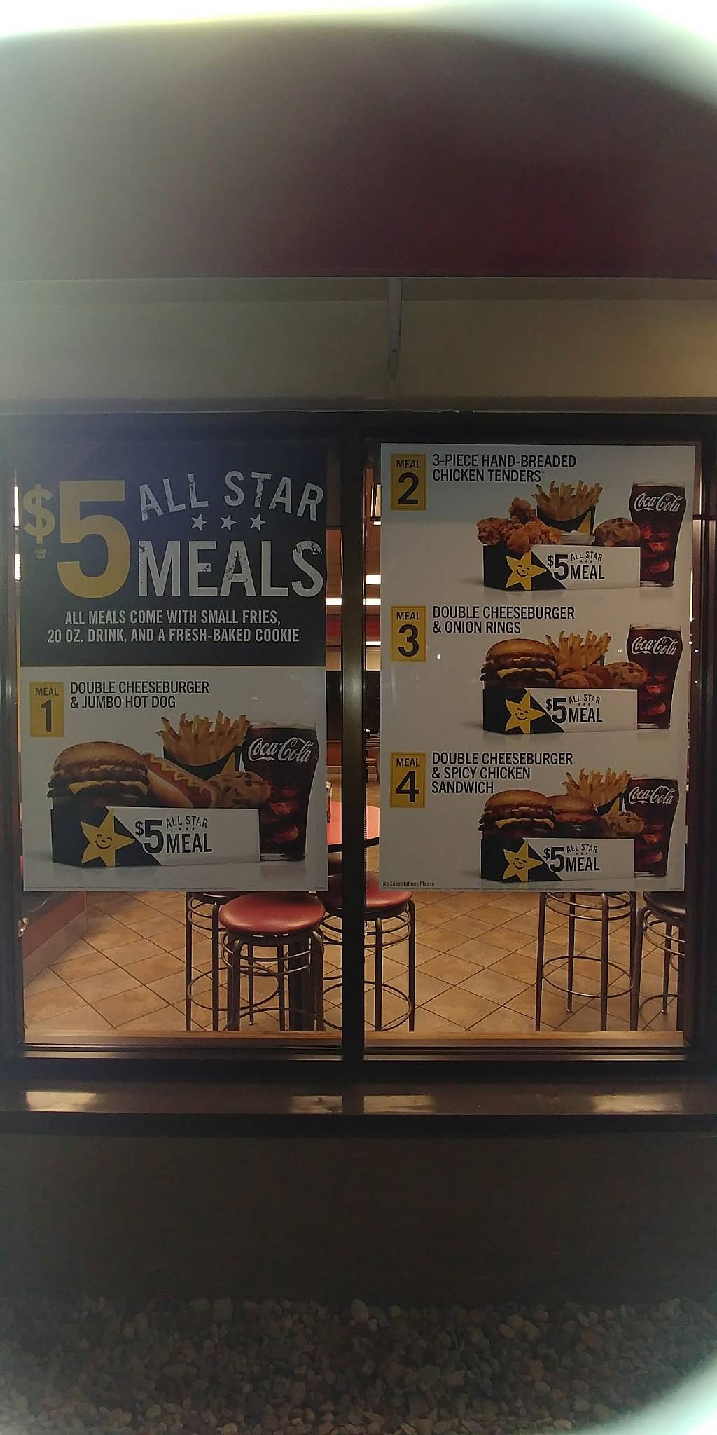 Hardee's меню