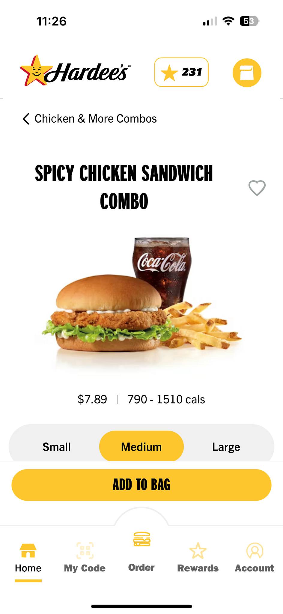 Hardee's меню