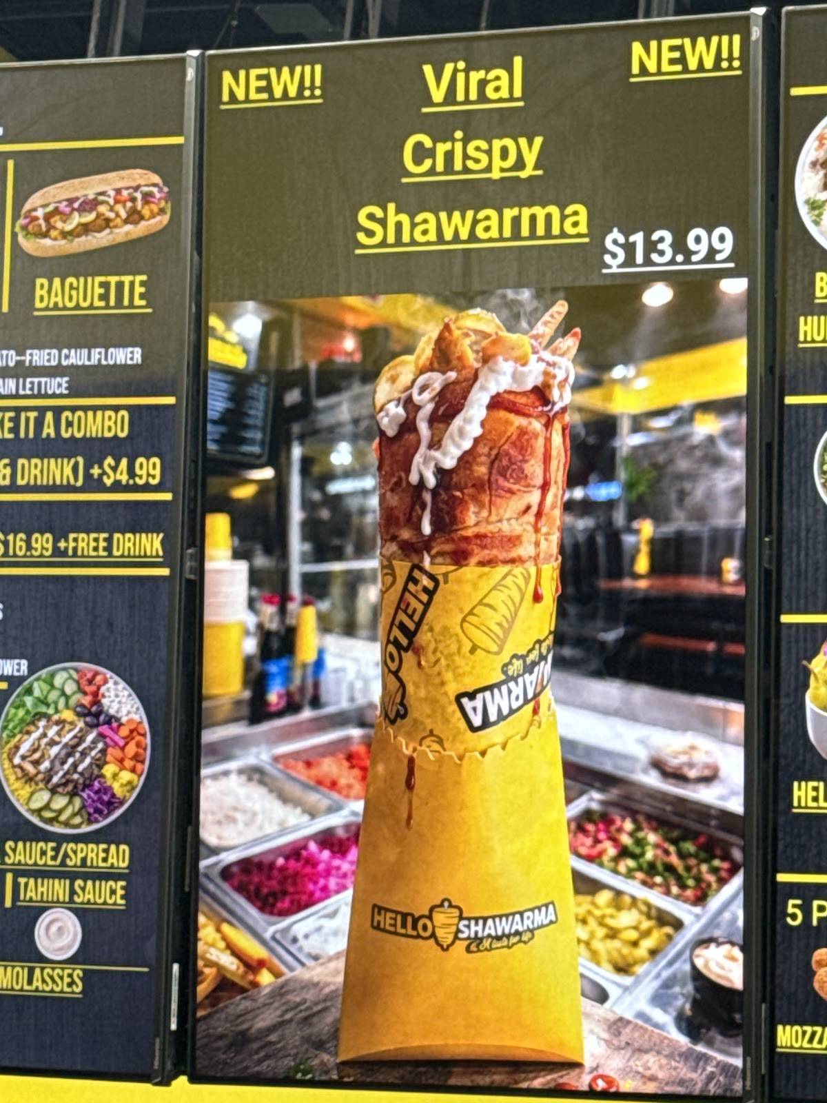 Hello Shawarma меню