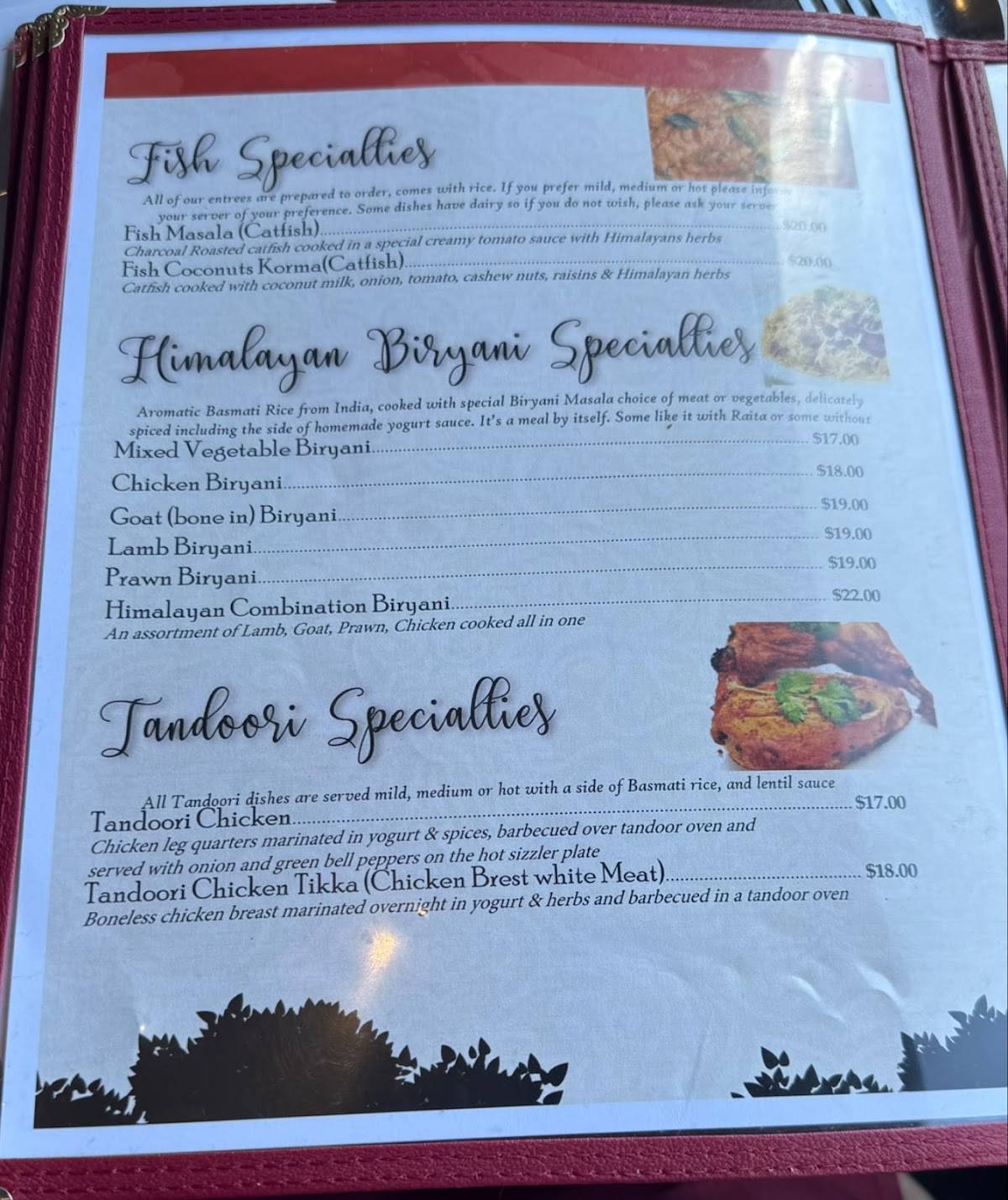 Himalayan Kitchen - Kalispell меню