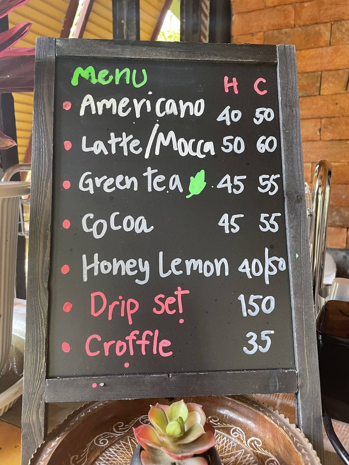 Home Cafe - Mai Rut Rimklong House меню