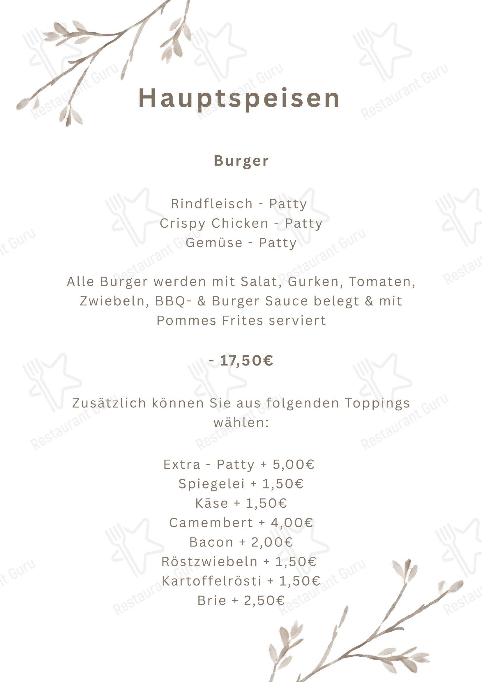 Hotel Rheinpark Rees в Ресе - Меню