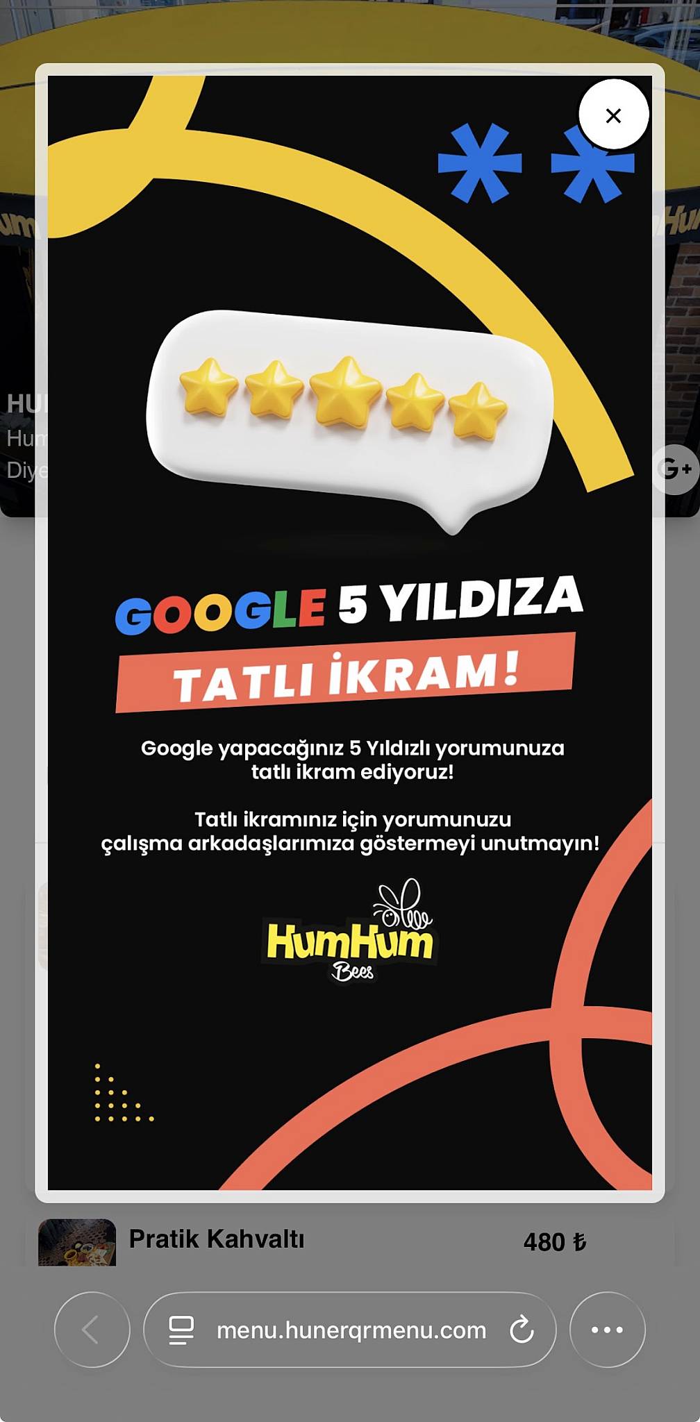 HumHum Bees меню