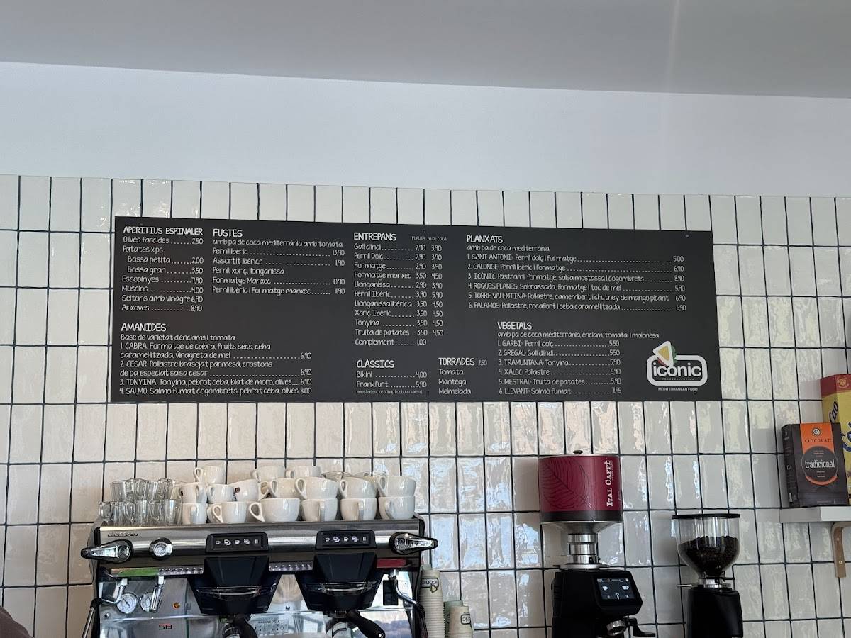 ICÒNIC - Cafeteria / Vermuteria меню