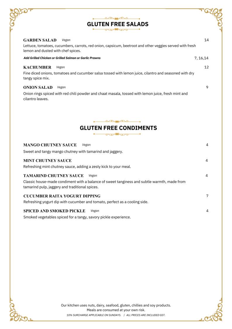 Imperial Indian Restaurant (Rockingham Beach Foreshore) меню