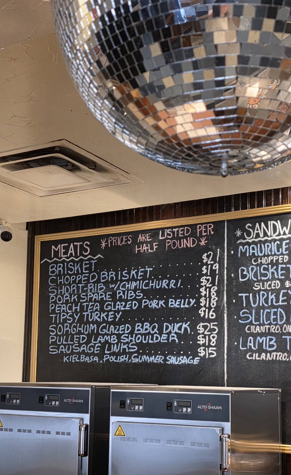 Interstellar BBQ меню