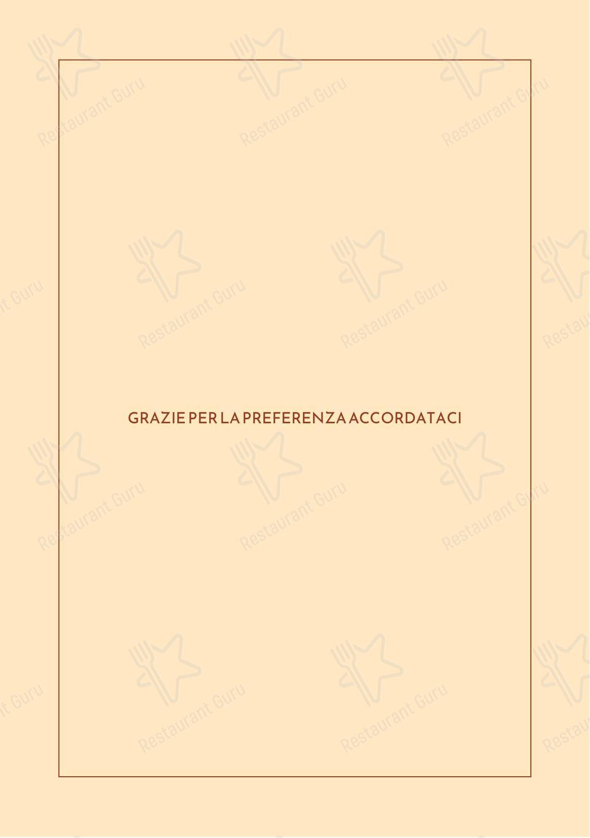 菜单 ресторана Isotta Trattoria