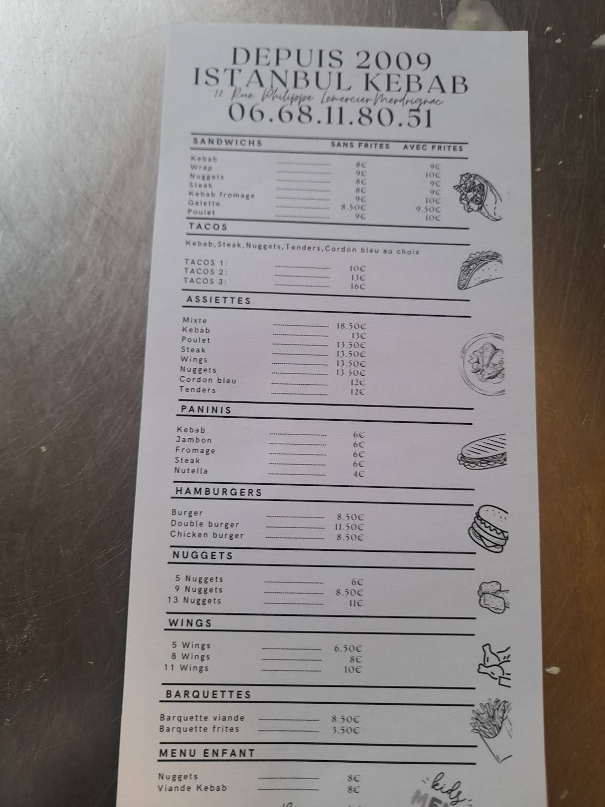 Istanbul Kebab меню