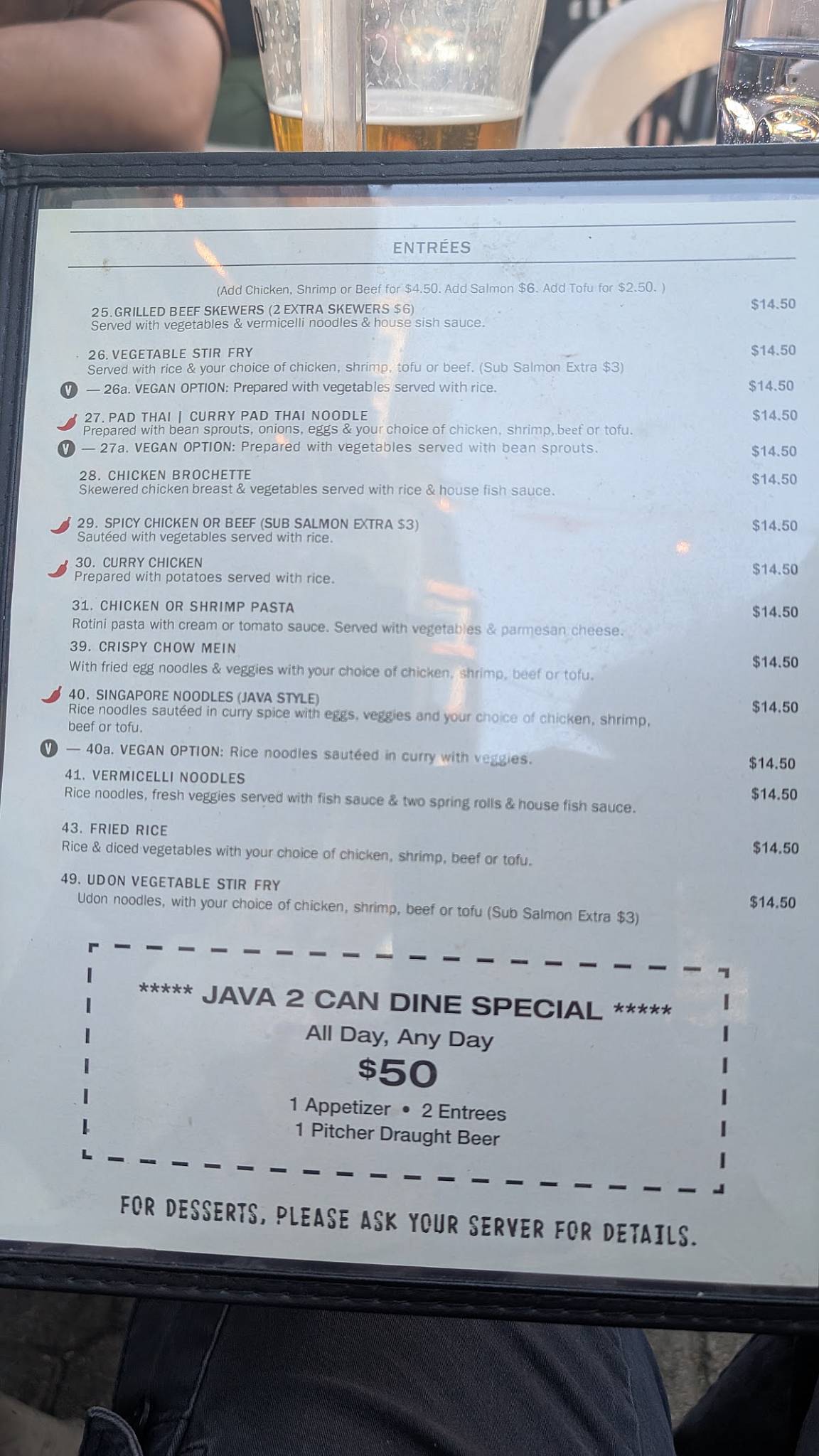 Java House меню