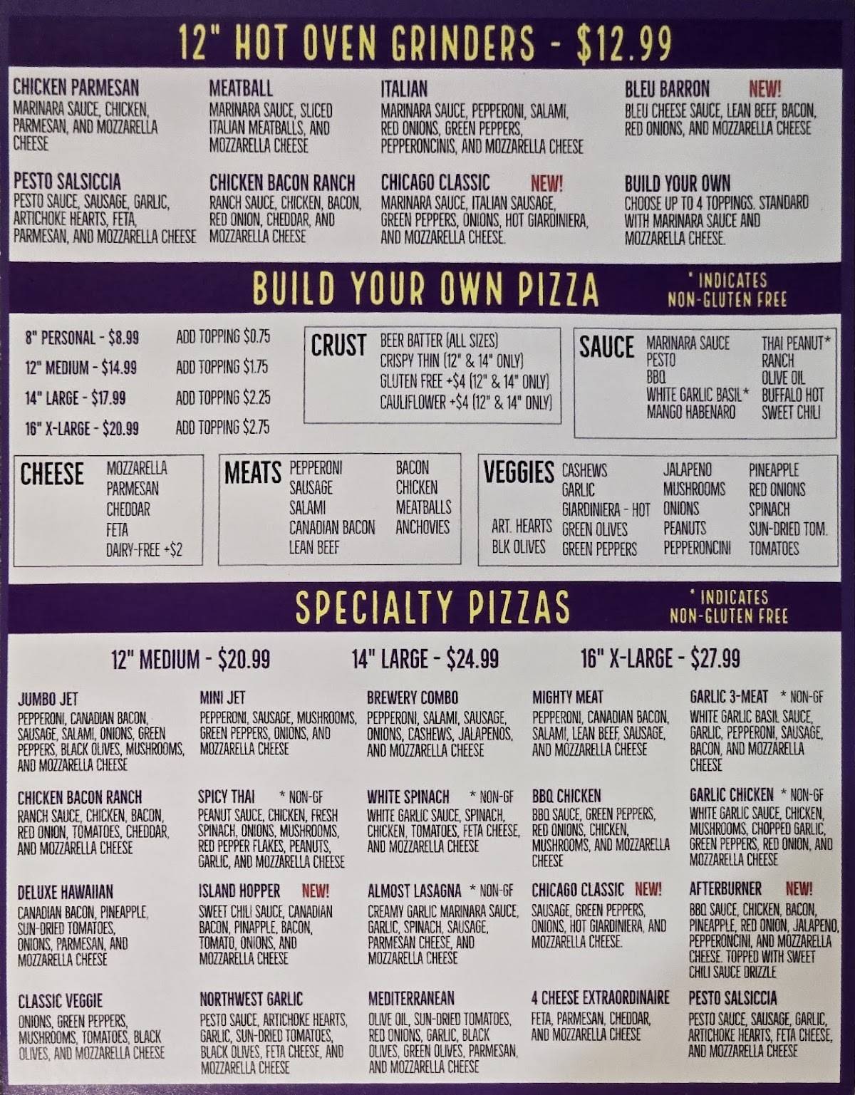 Jet City Pizza Bothell меню
