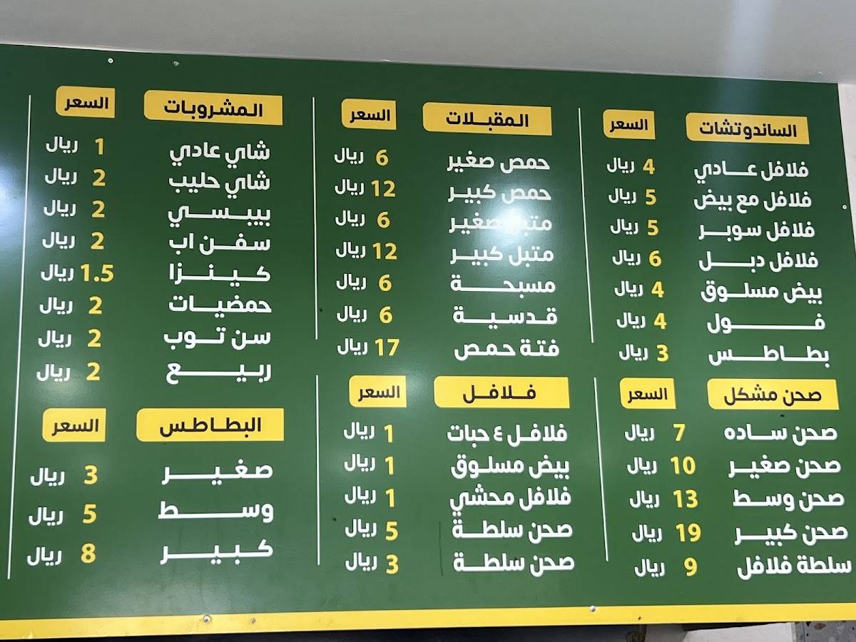 Jordan Falafel Restaurant меню