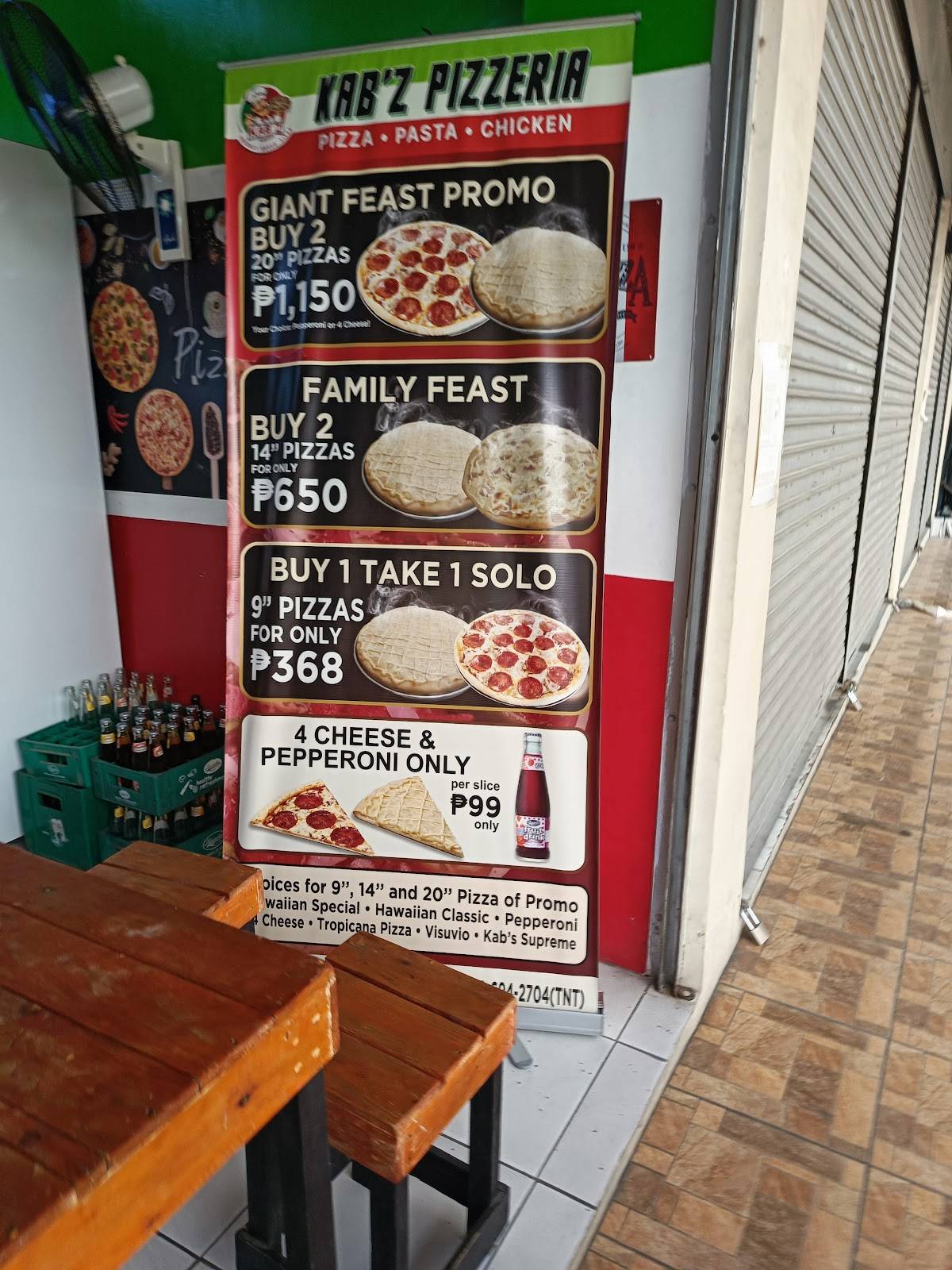 KAB'Z PIZZERIA меню