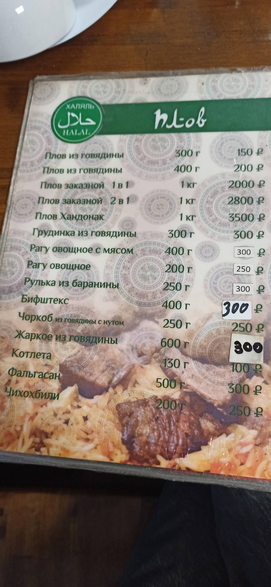 Шашлычок 24 меню