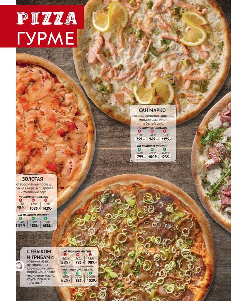Папаша Беппе меню