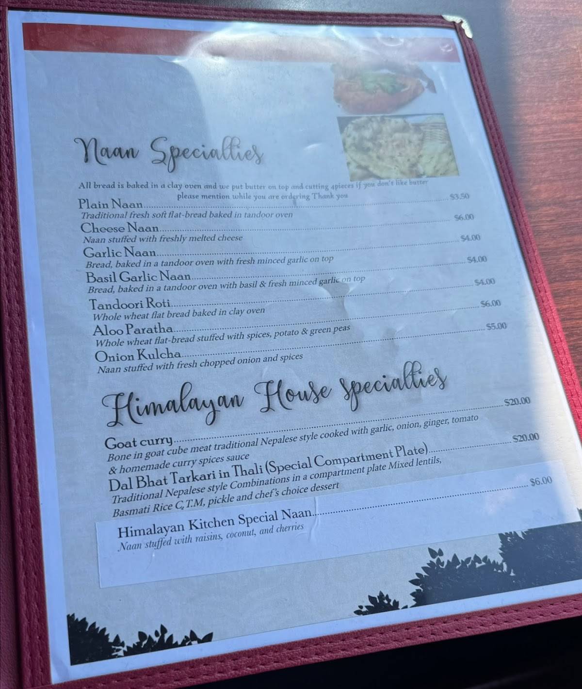 Himalayan Kitchen - Kalispell меню