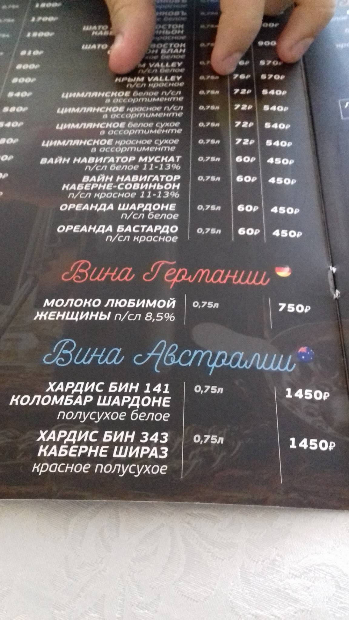 Камин меню