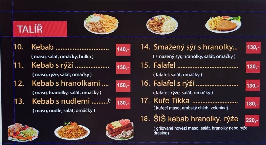 Kebab Aburami меню