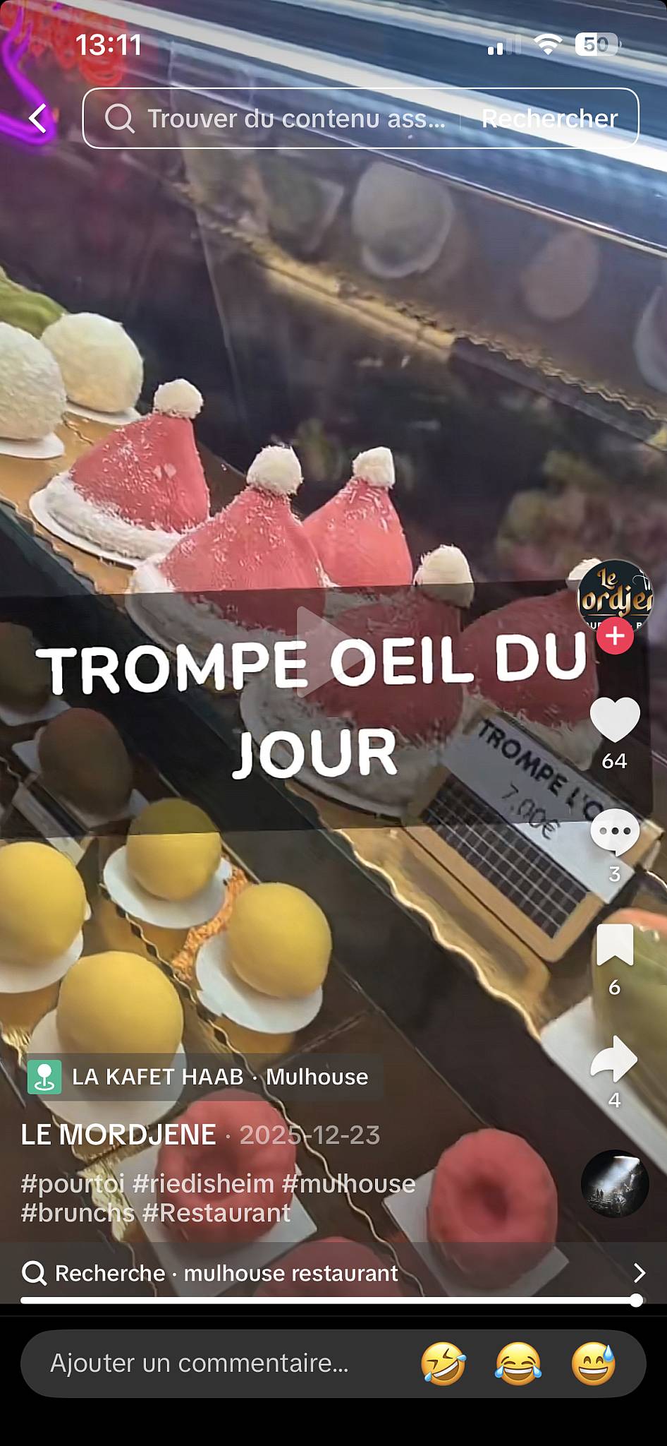 LE MORDJENE меню