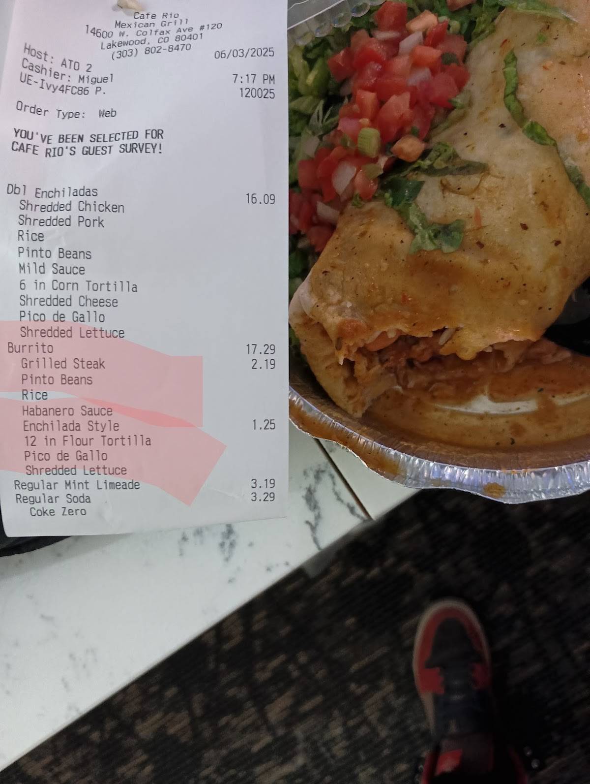 Cafe Rio Fresh Modern Mexican меню