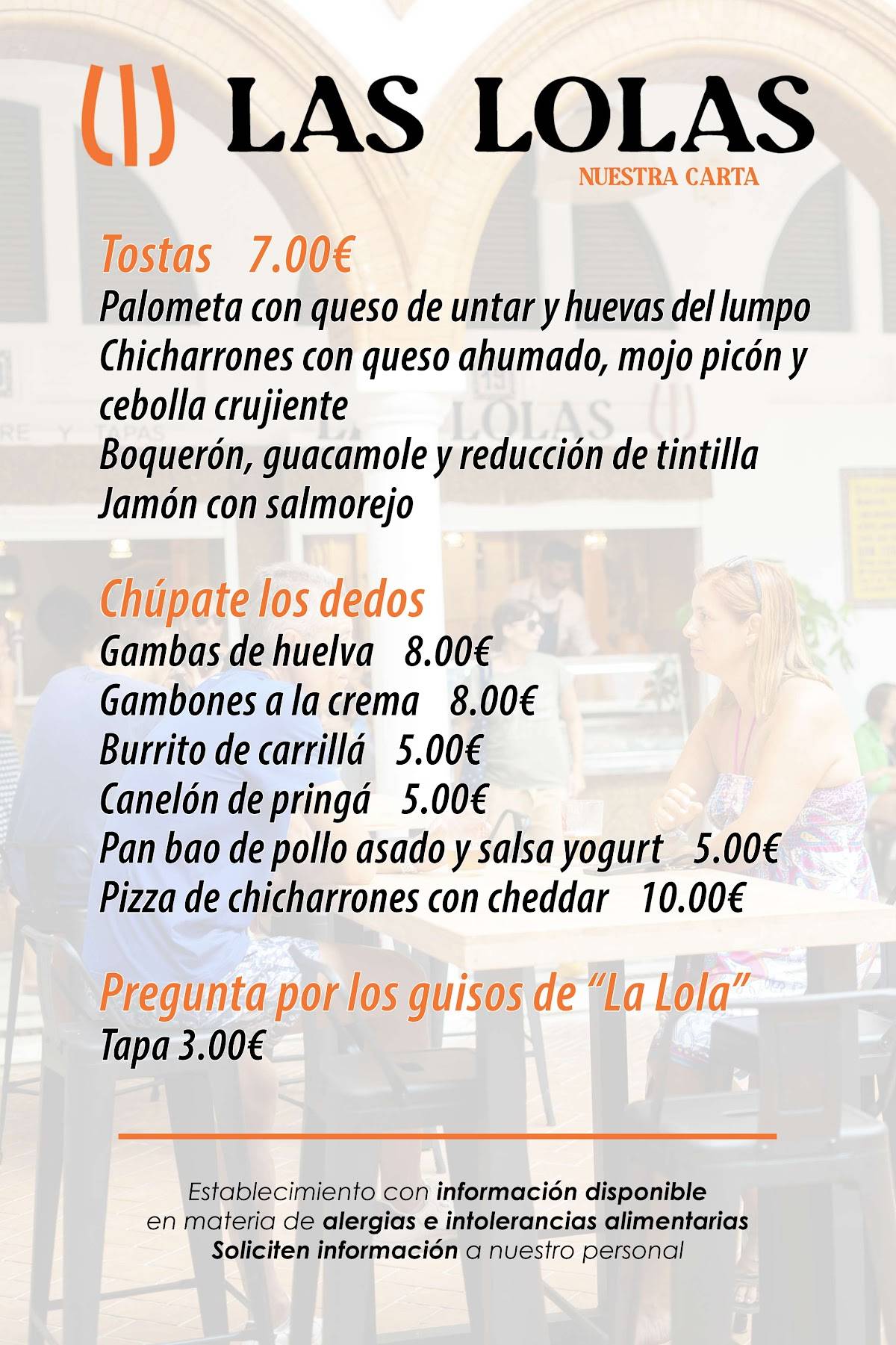 Las Lolas Tapas меню