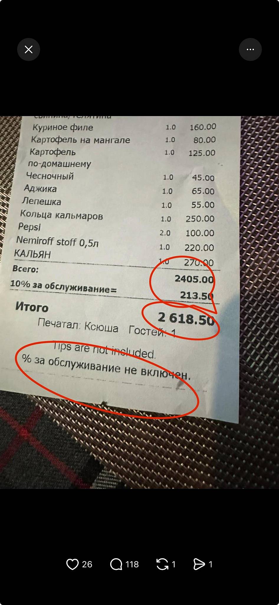 Лето меню
