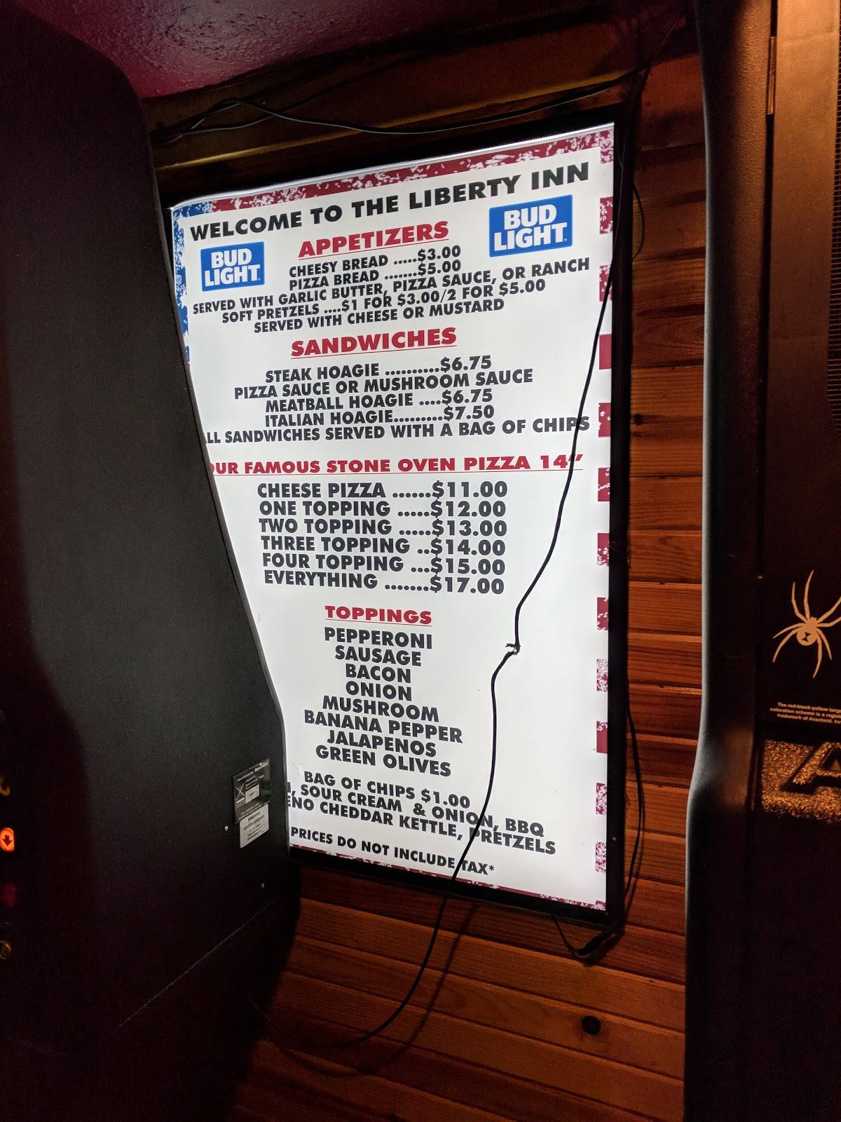 Liberty Inn меню