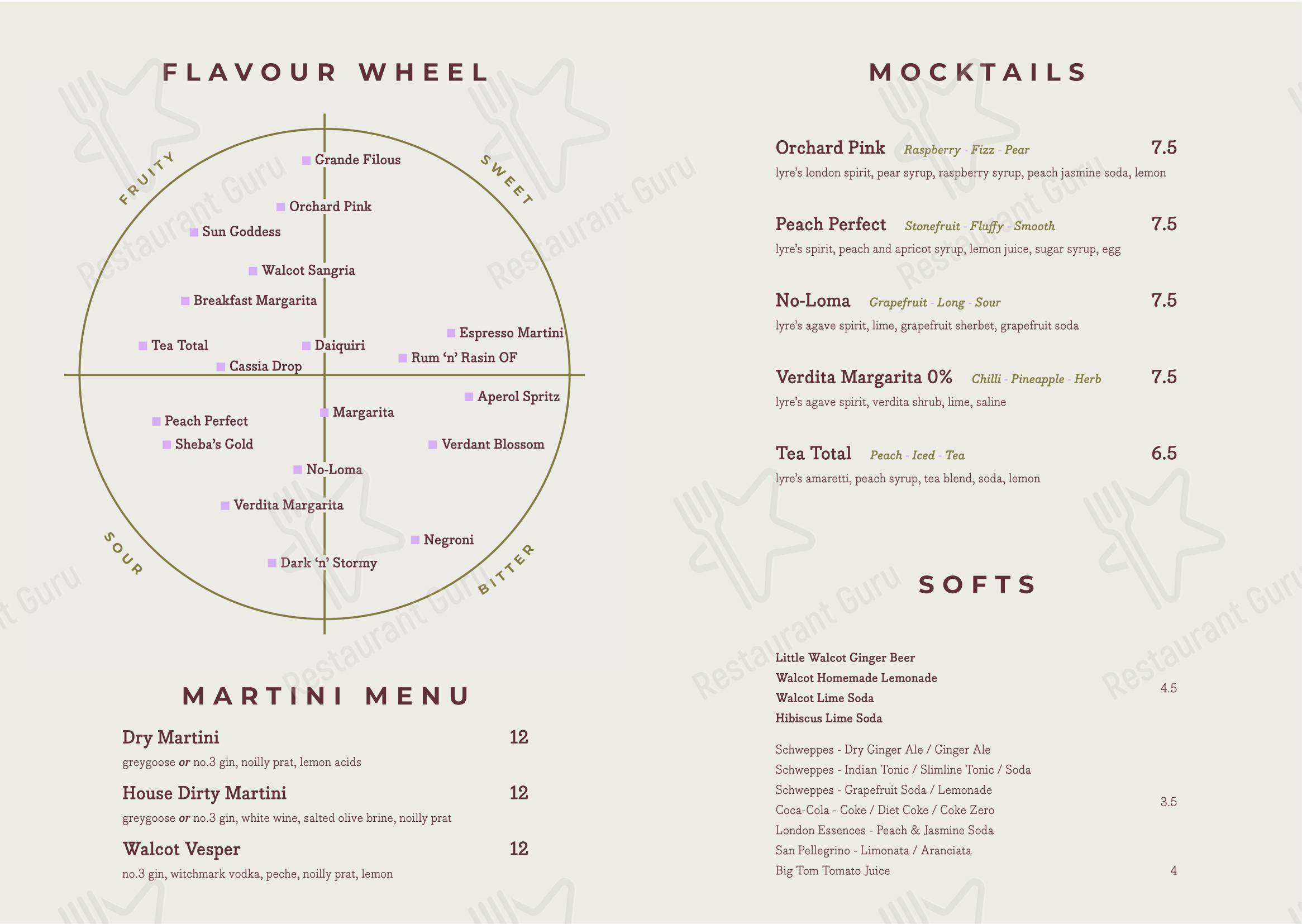 Little Walcot в Фруме - Catering Menu