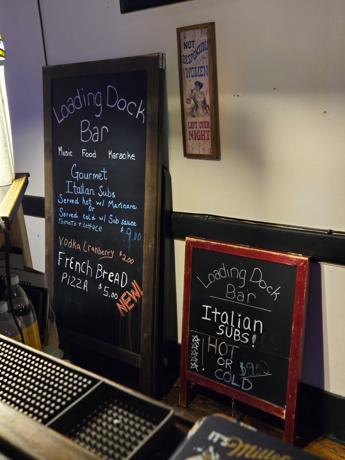 Loading Dock Bar меню