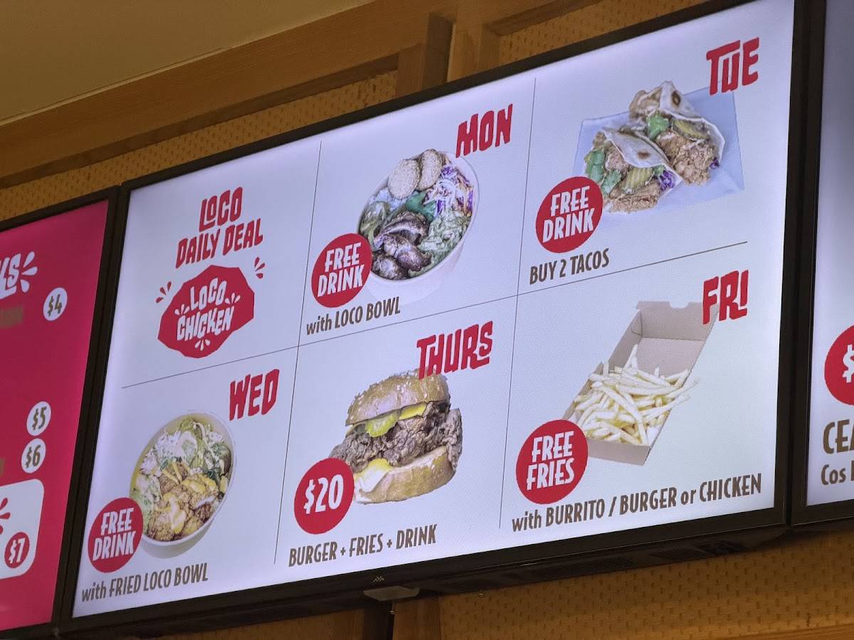 Loco Chicken меню