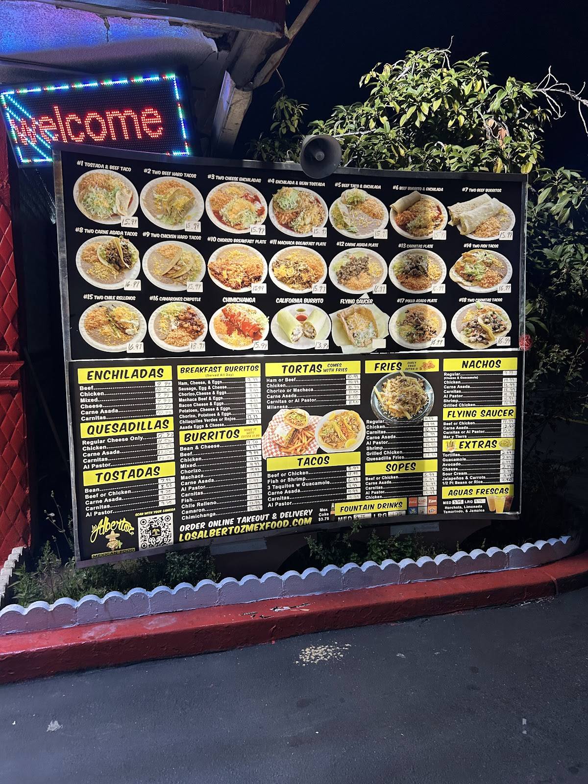 Los Albertoz Mexican Food меню