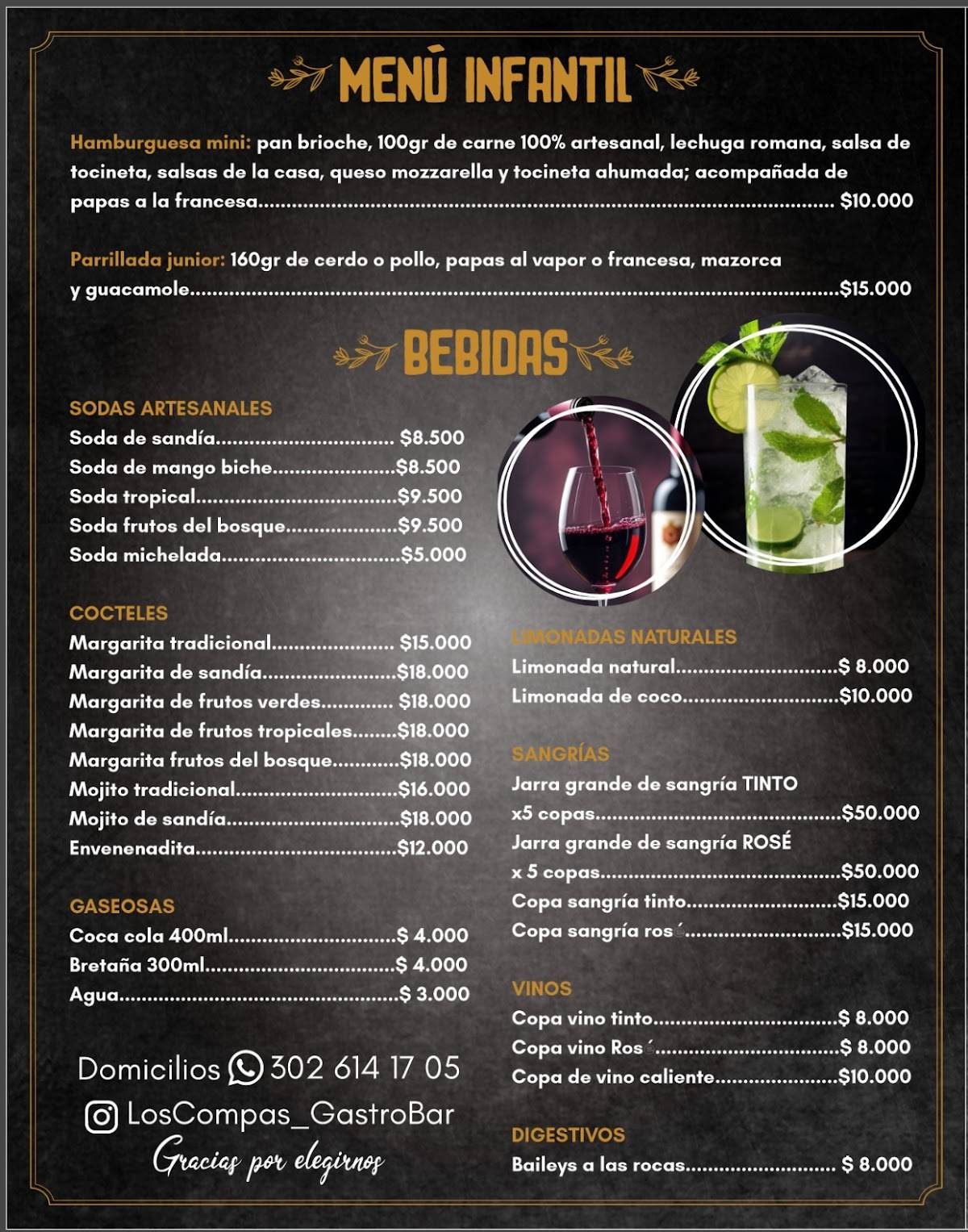 Los Compas Gastrobar меню