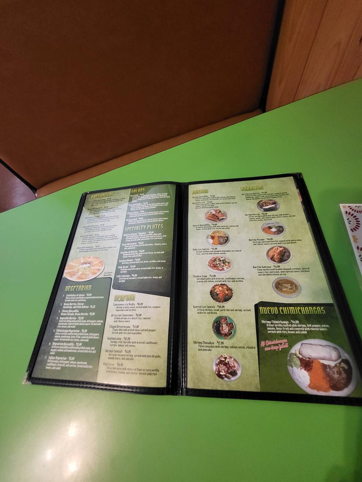 Los Sauces Mexican Restaurant меню