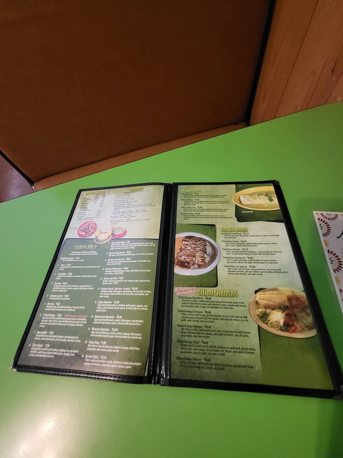 Los Sauces Mexican Restaurant меню