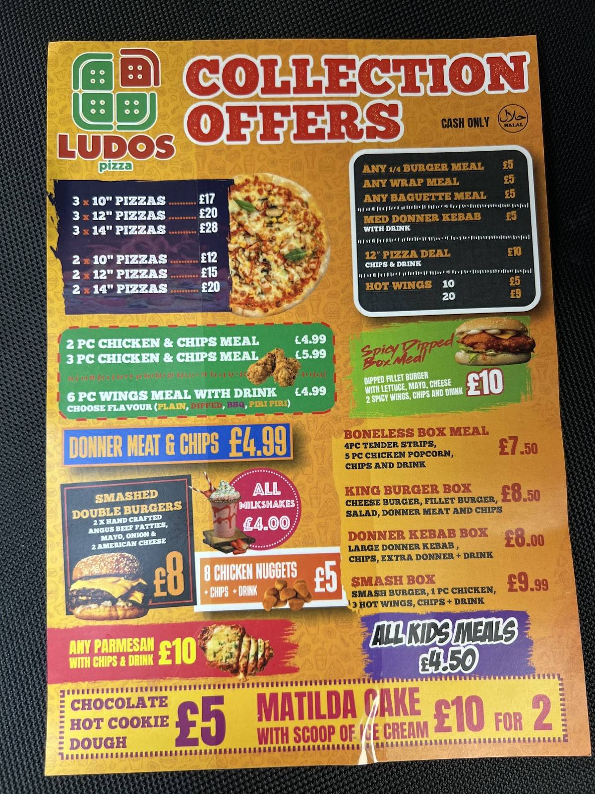 Ludos pizza меню