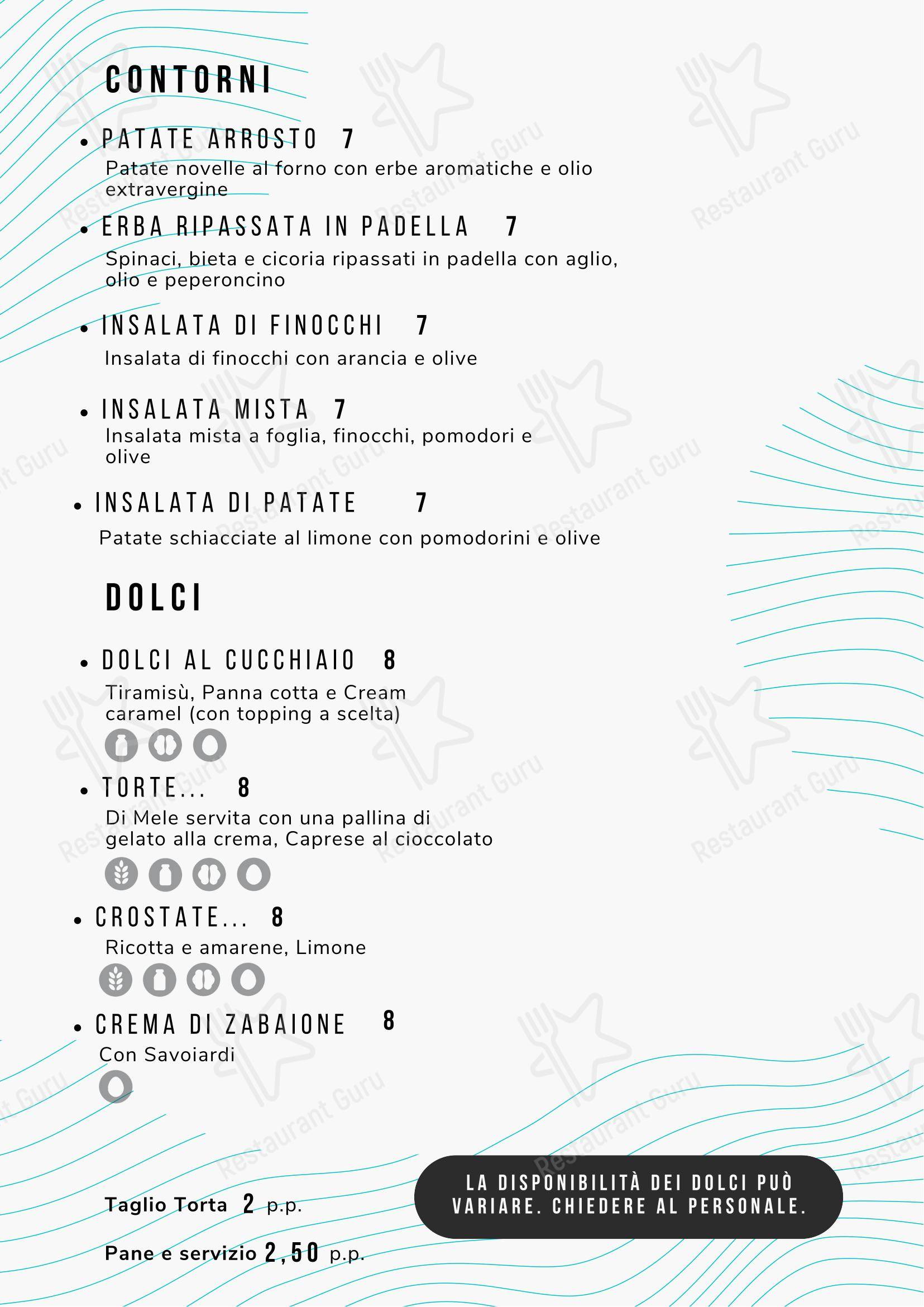 菜单 ресторана MADO Ristorante