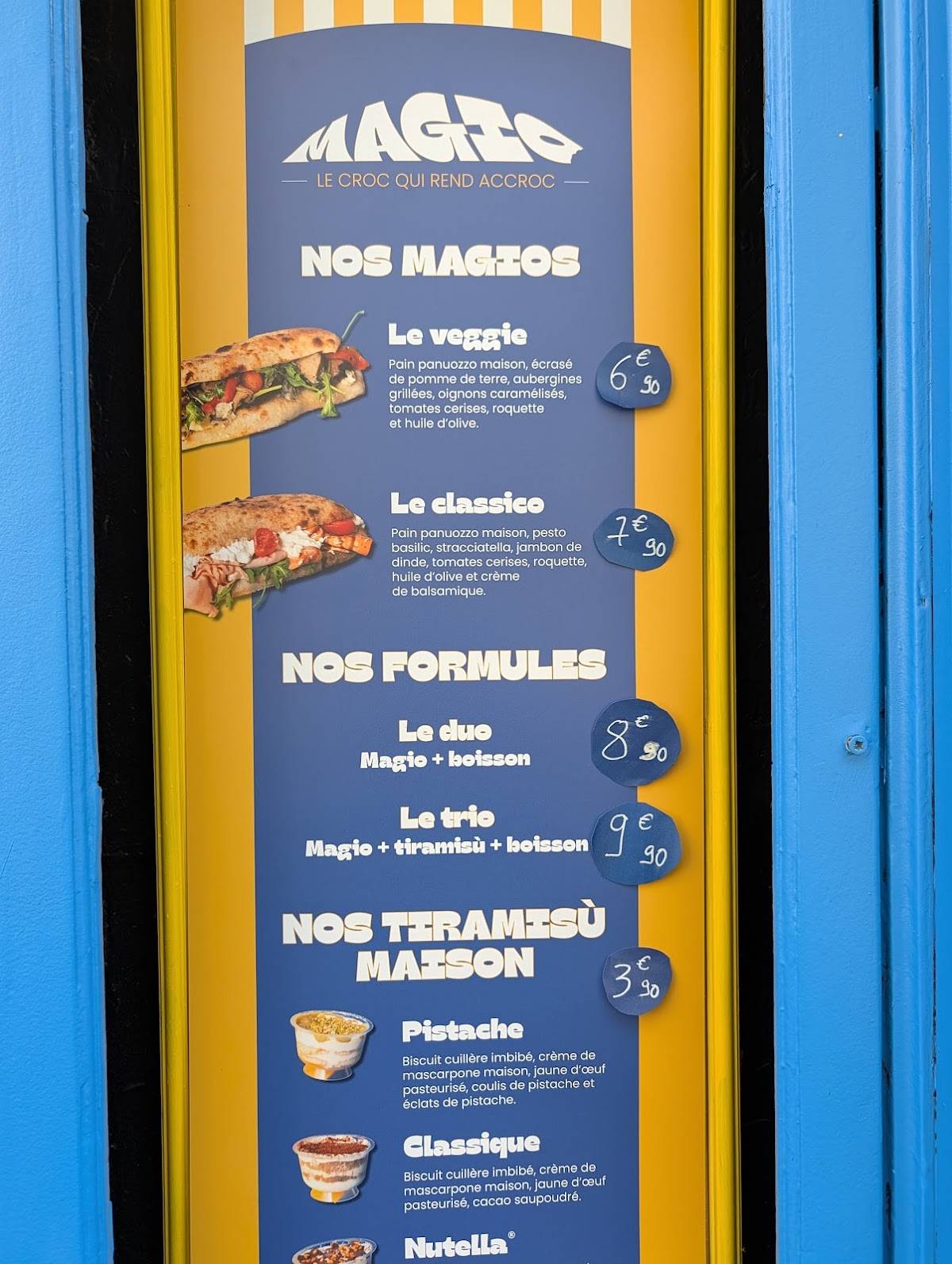 MAGIO - Panuozzo Italien меню