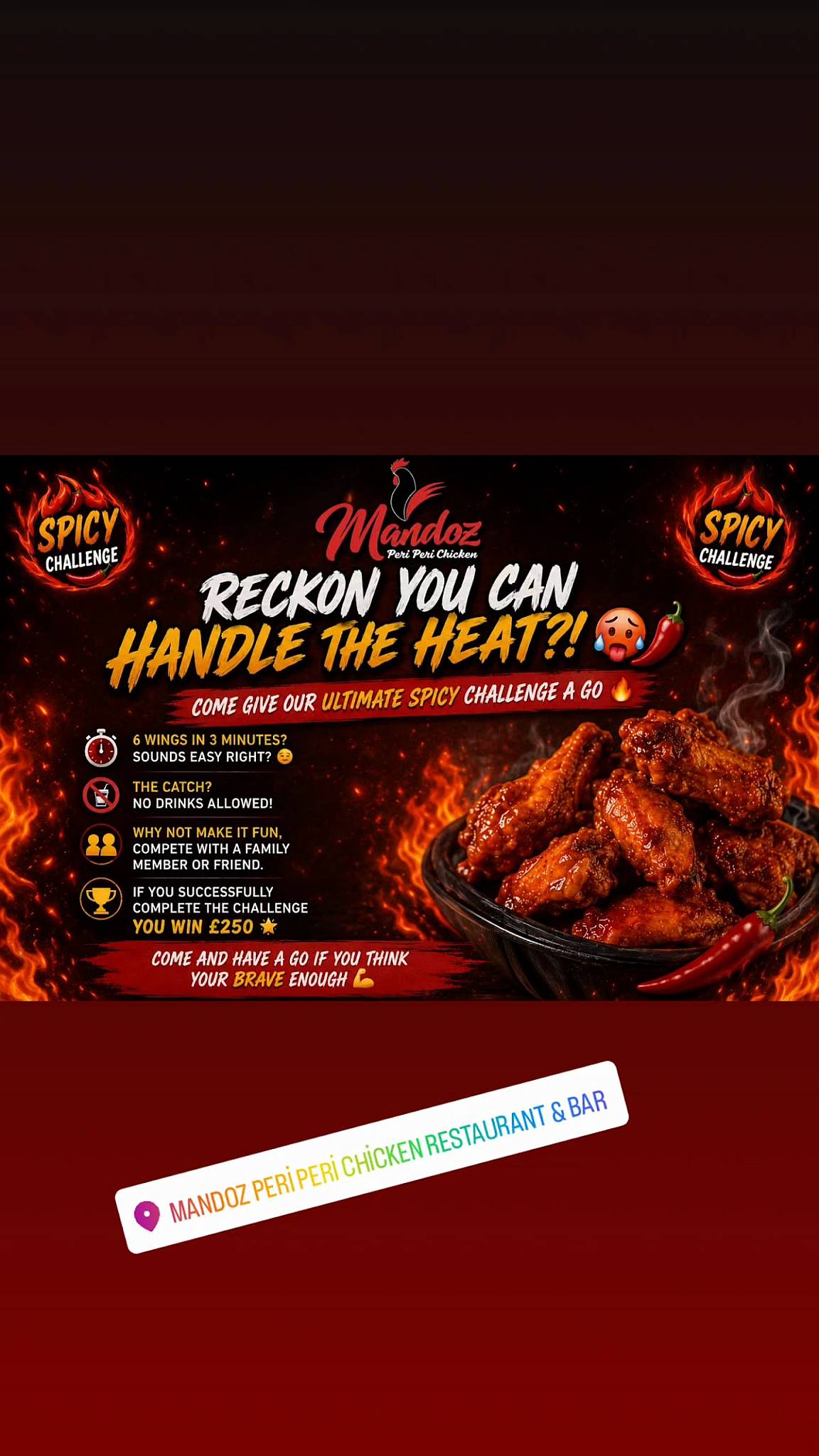 Mandoz Peri peri Chicken Restaurant and Bar меню