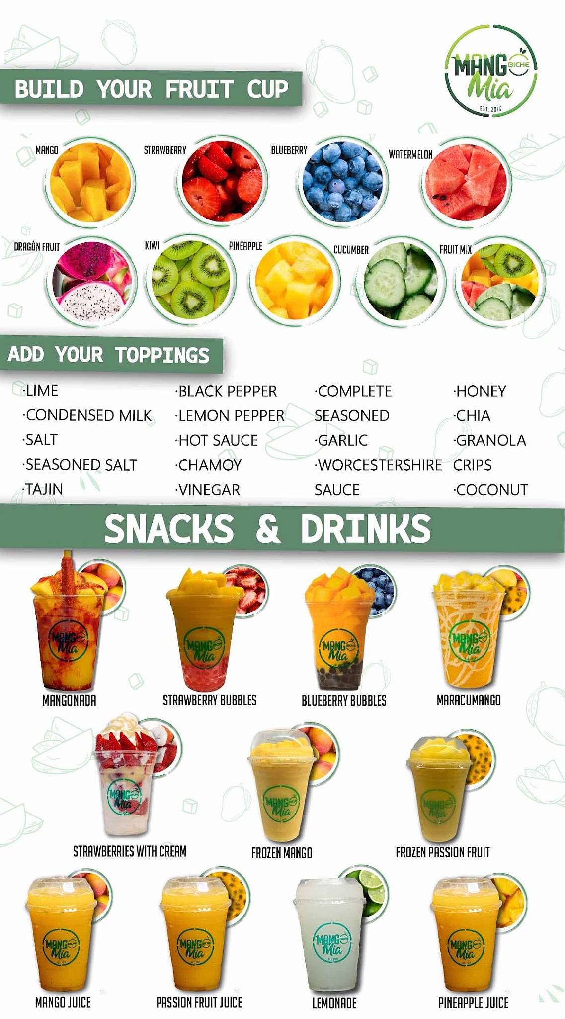 Mango Biche Mia - Town Center Mall at Boca Raton меню