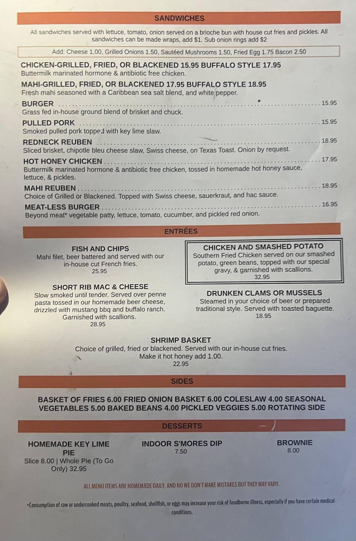 Herbie's Bar & Chowder House меню