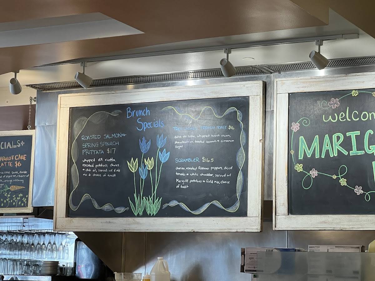 Marigold Kitchen меню