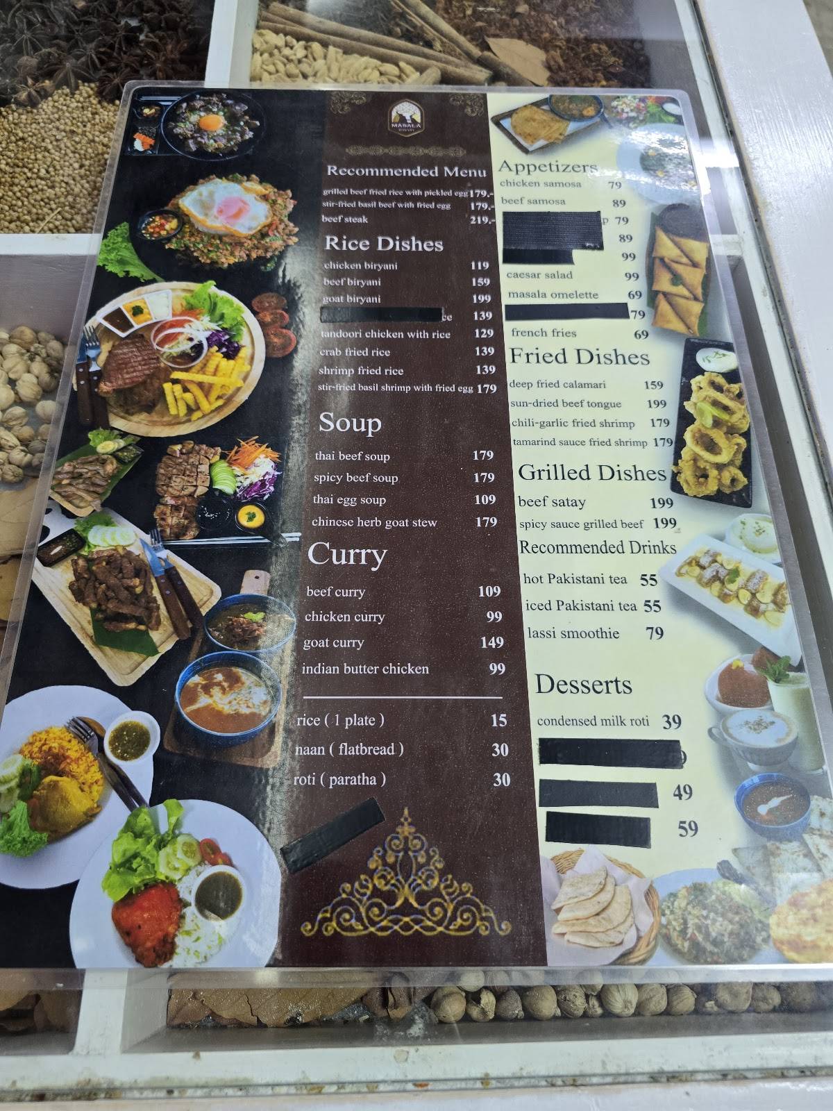 Masala Rayong Indian & Muslim Food меню