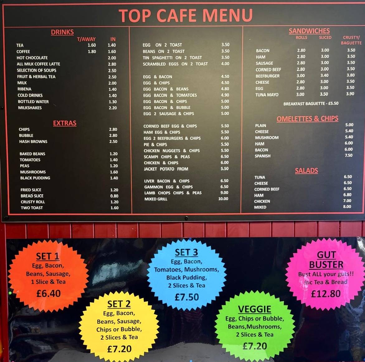Max & Andria's Top Cafe меню