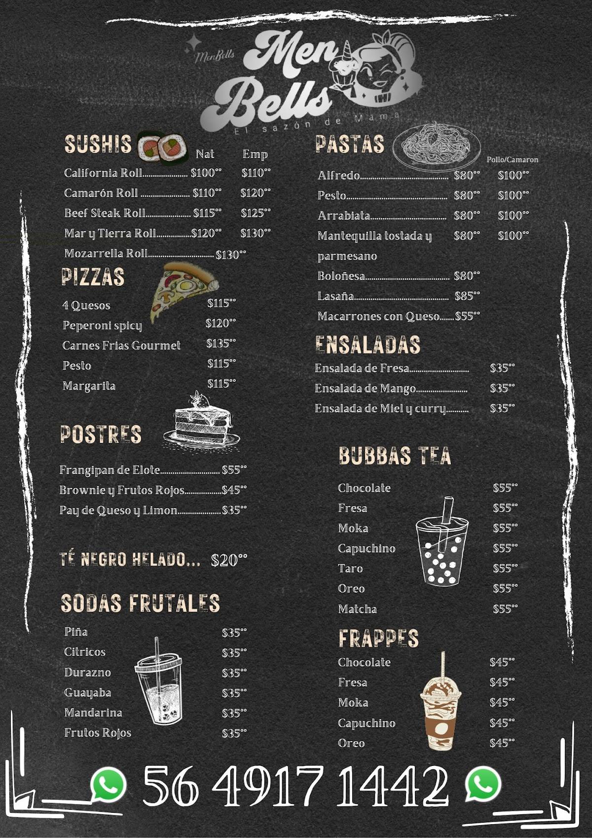 MenBells R&B меню