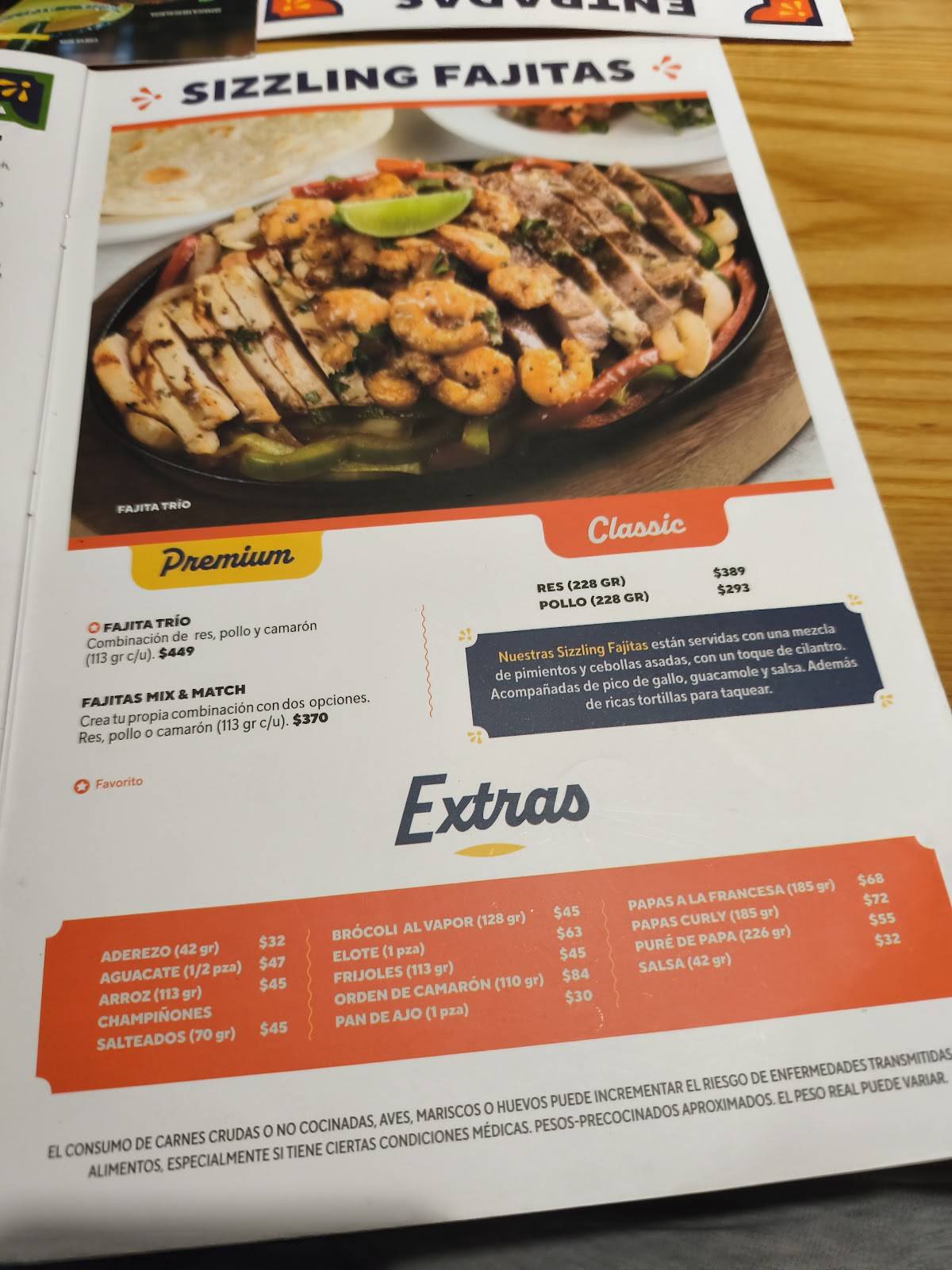 Chili's меню