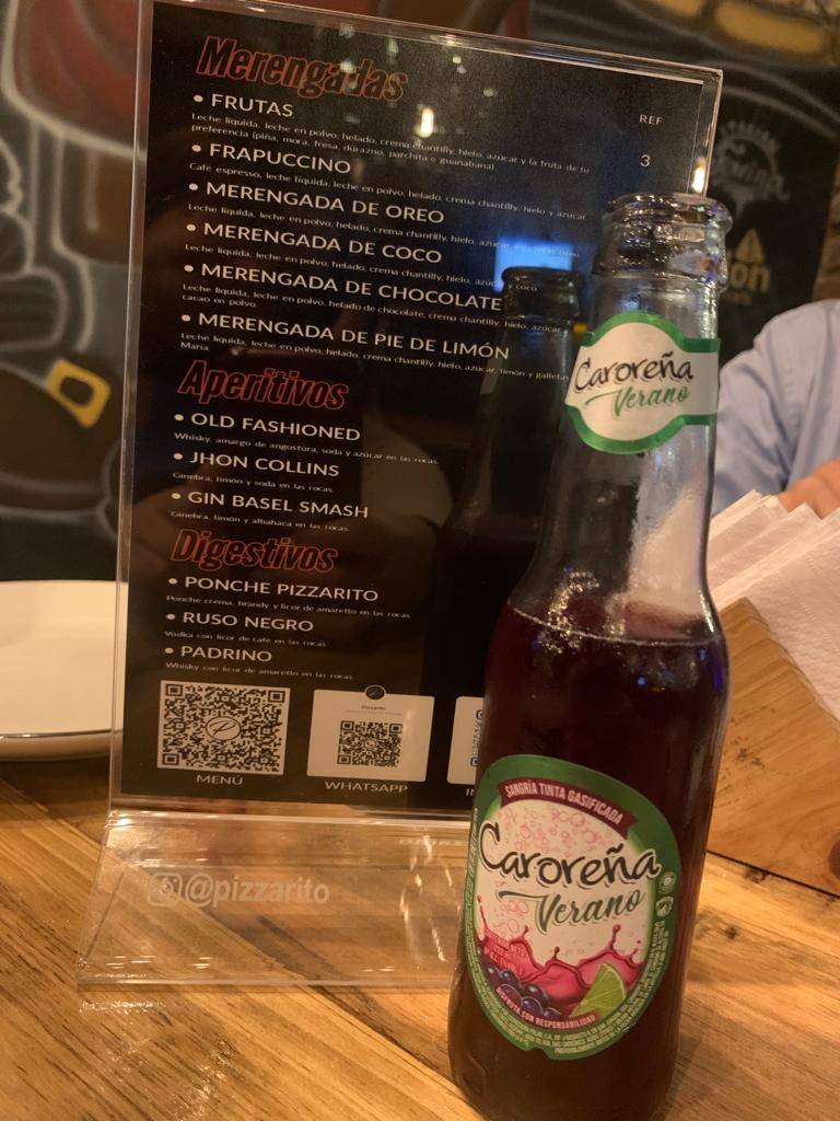 Pizzarito меню