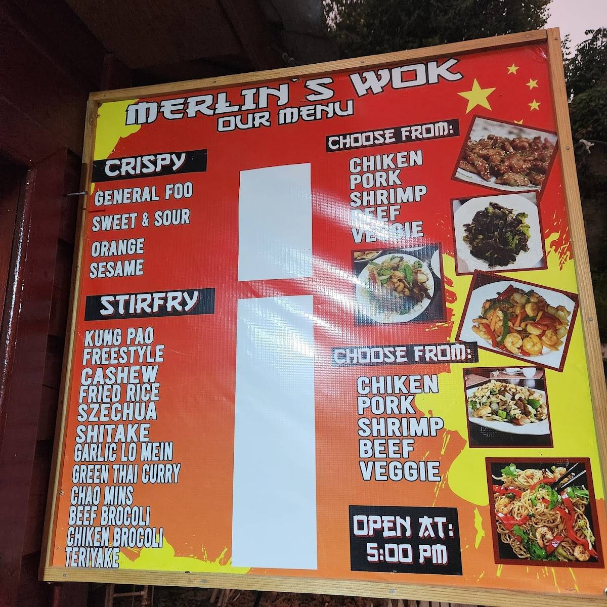 Merlin Wok меню