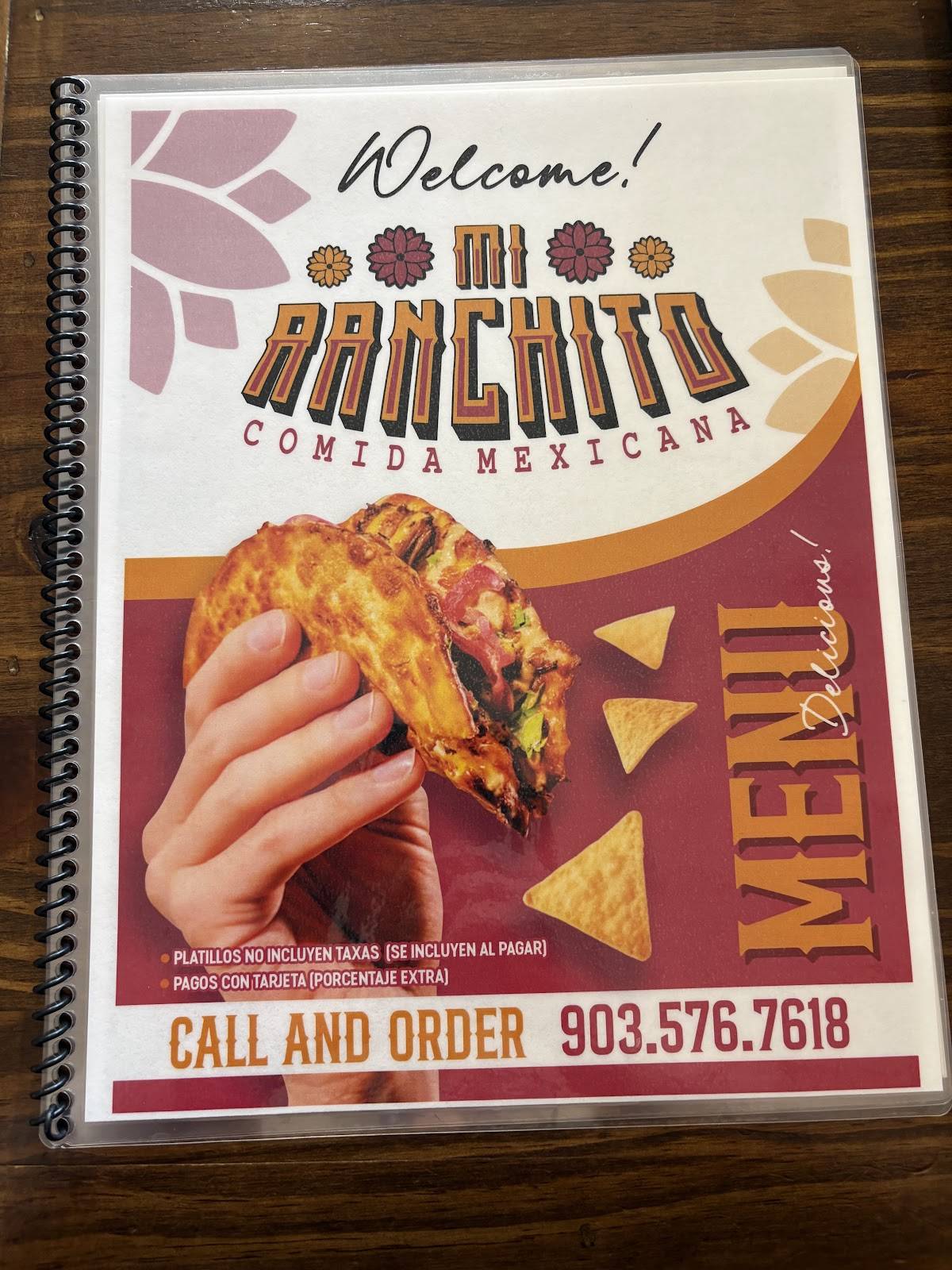 Mi Ranchito меню