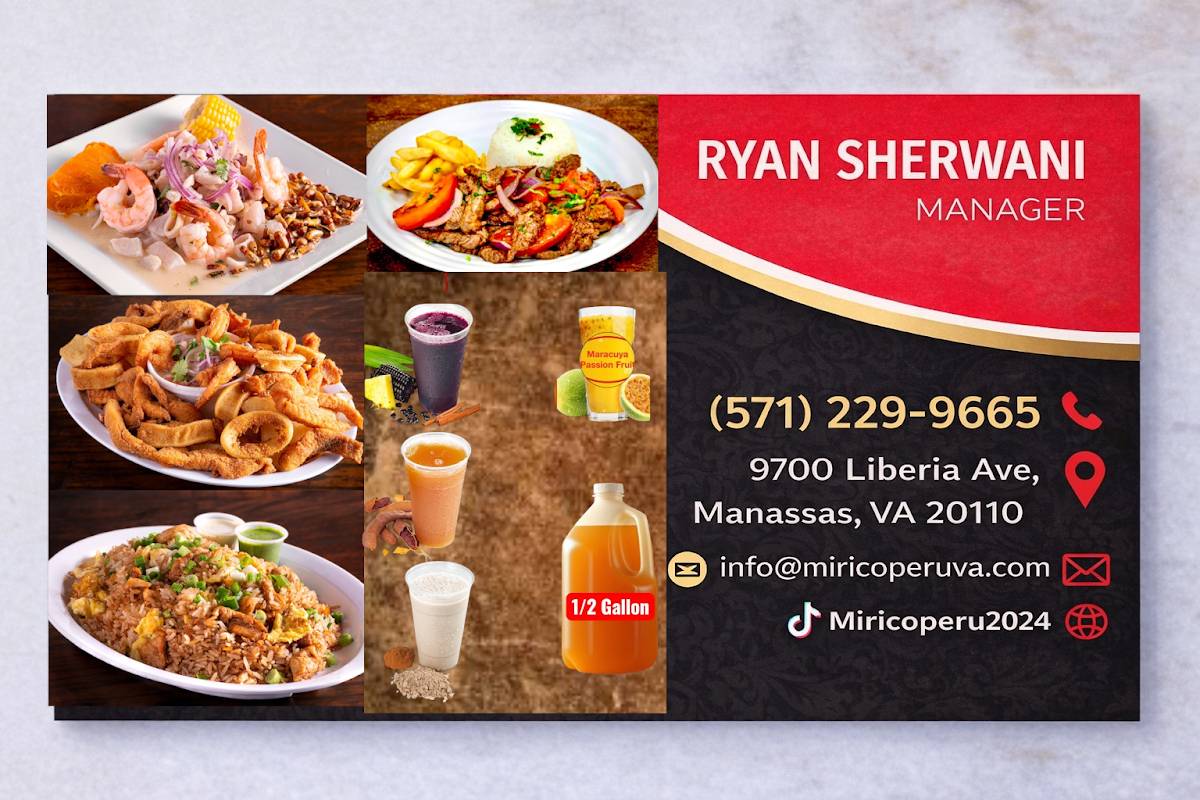 Mi Rico Peru (Peruvian Cuisine) меню