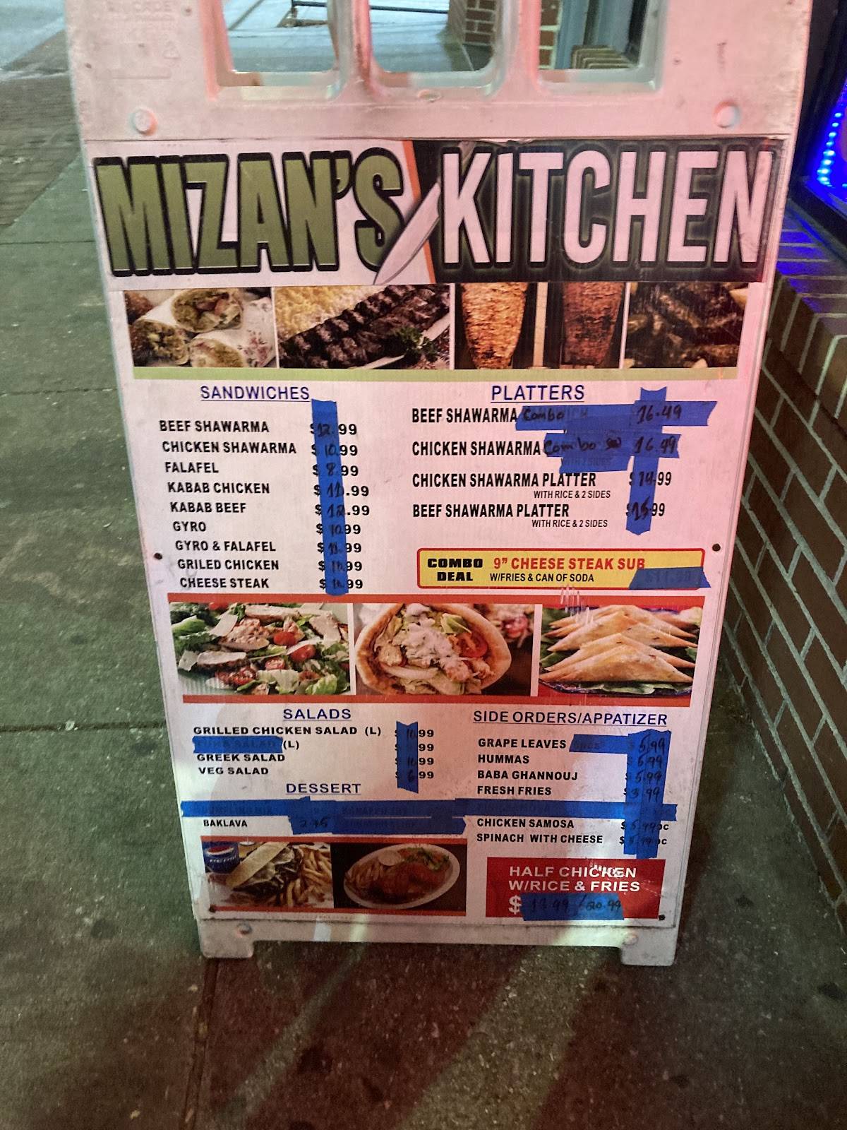 Mizan's Kitchen меню