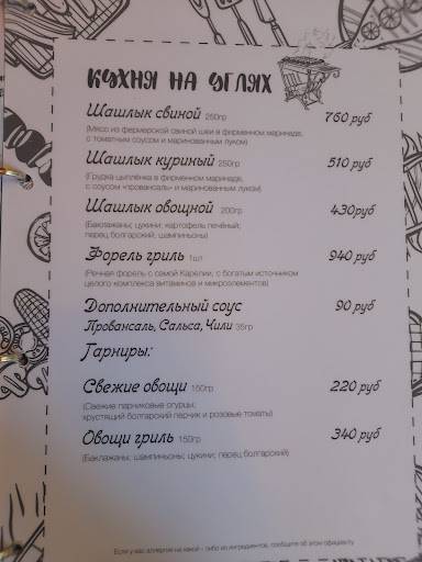 Молочня меню